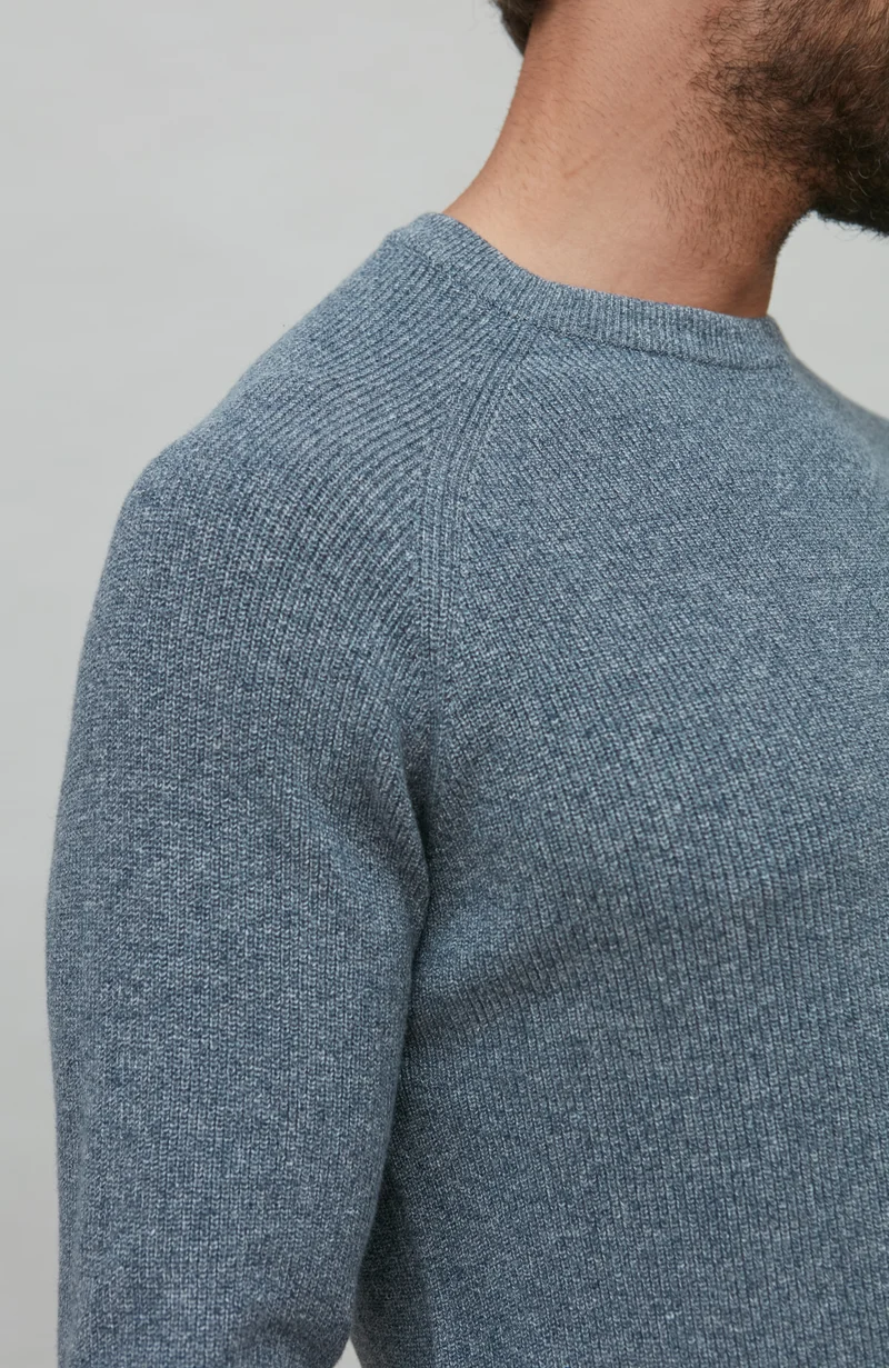 Leichter Herren-Fischerripppullover aus 100 % Baumwolle