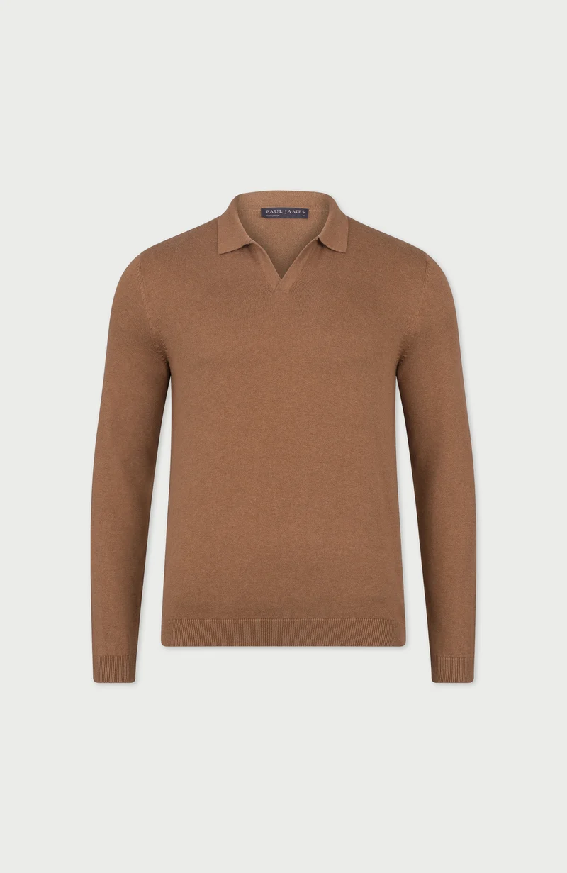 Leichtes Herren-Poloshirt aus 100 % Baumwolle ohne Knöpfe