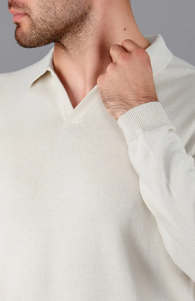 Leichtes Herren-Poloshirt aus 100 % Baumwolle ohne Knöpfe