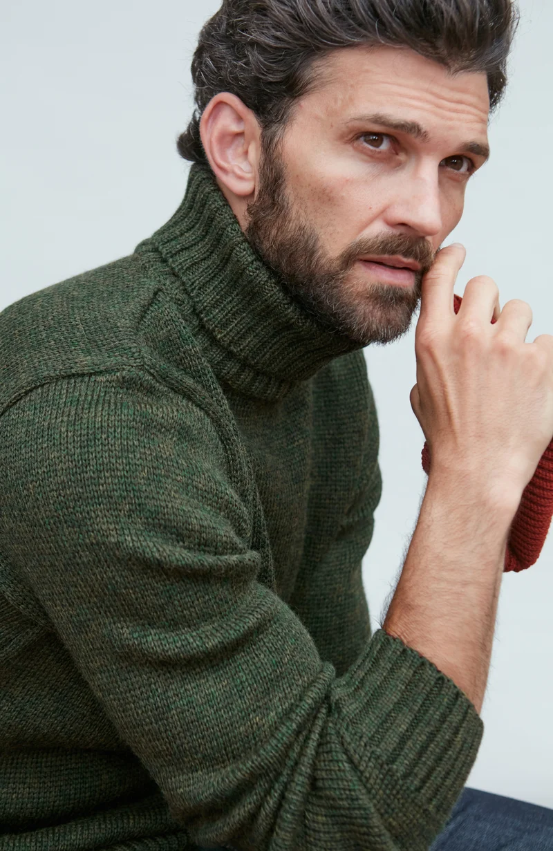 Der taillierte Submariner – Rollkragenpullover aus Merinowolle