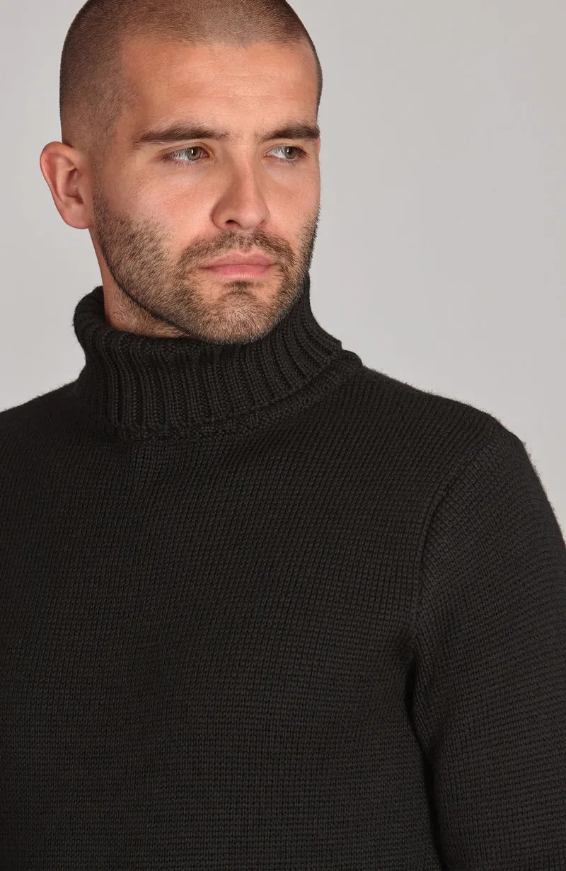 Der taillierte Submariner – Rollkragenpullover aus Merinowolle