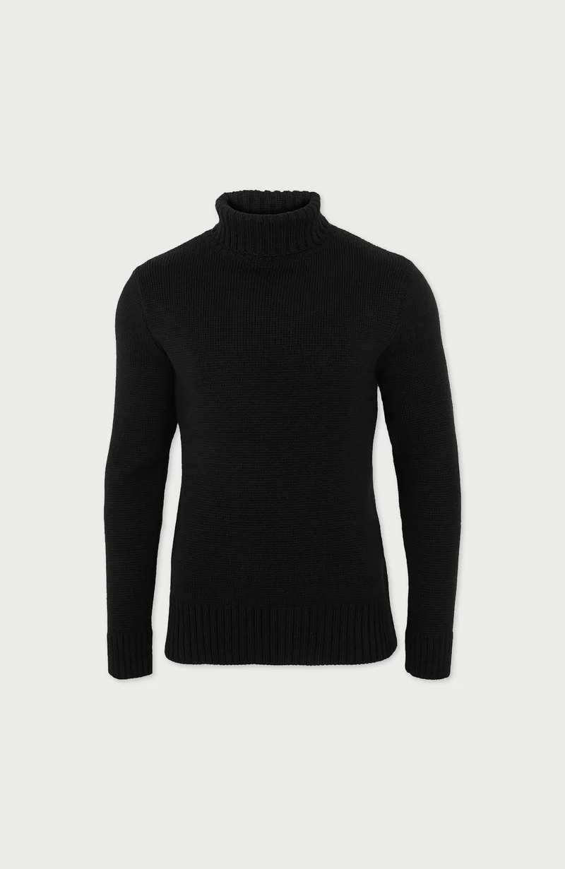 Der taillierte Submariner – Rollkragenpullover aus Merinowolle