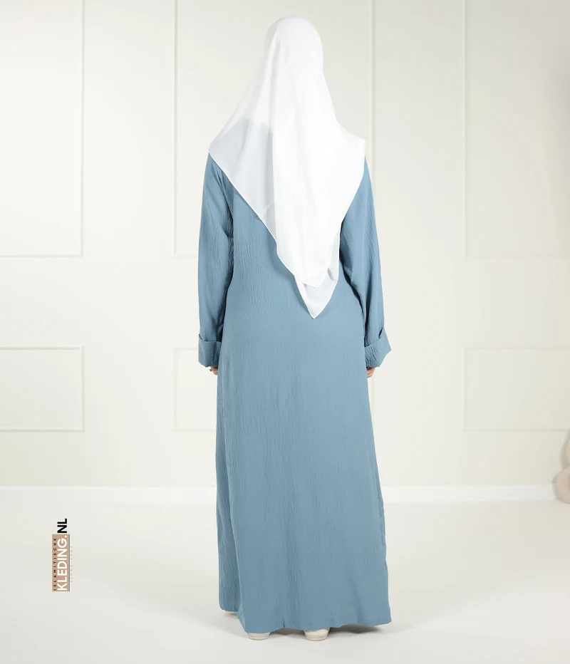 Noora Kimono Abaya - Himmelblau