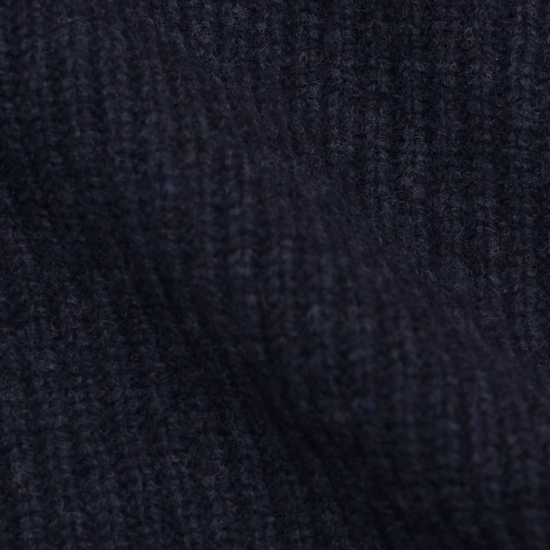 Lambswool Ribbed Triangle Scarf