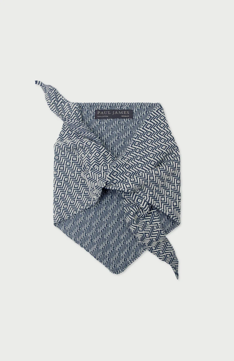 Cotton Two Tone Textured Neckerchief