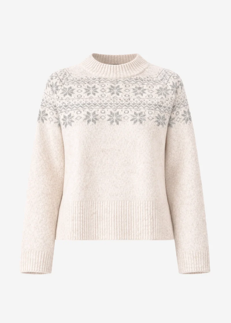 Norweger Pullover - hellbeige