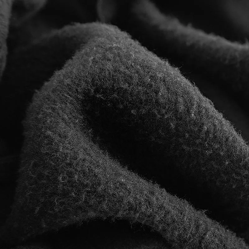 Damen-Kapuzenpullover mit Punk-Kreuz- und Kettenmotiv, Schwarz