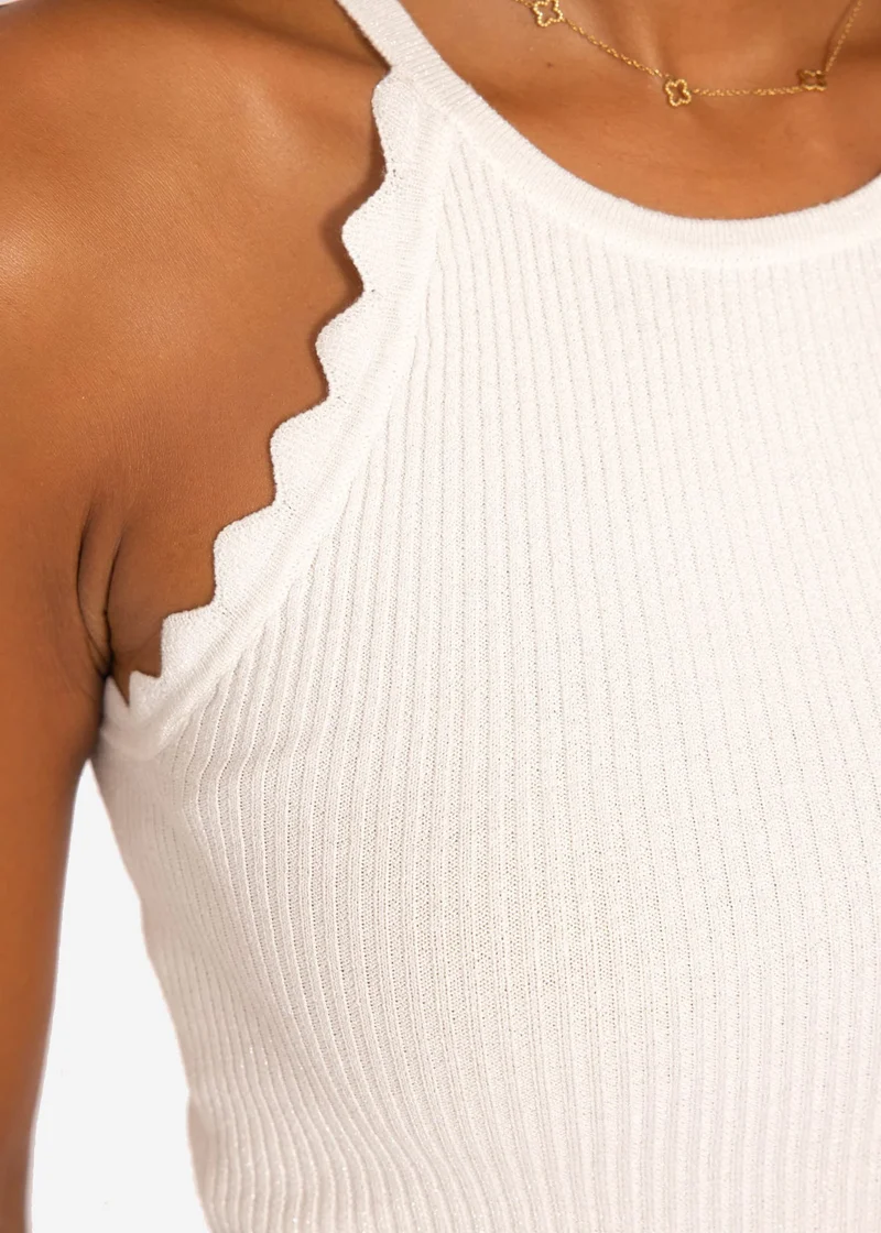 Lurex Stricktop - offwhite