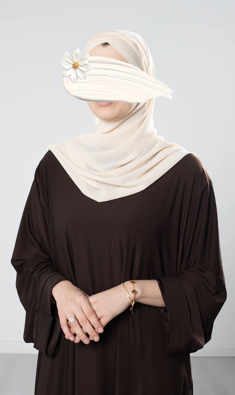 Instant Bonnet Chiffon-Schal - Nude