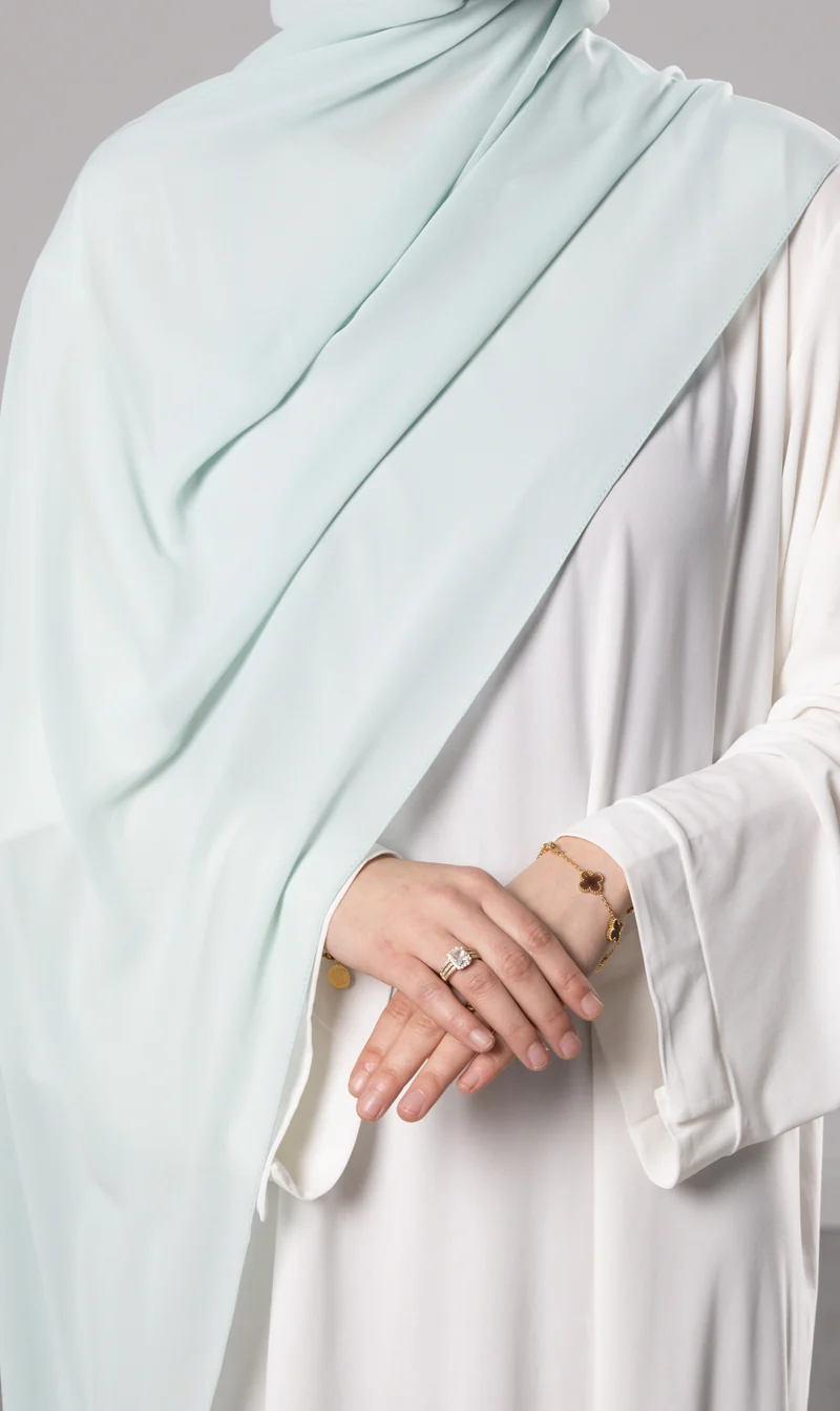 Instant Bonnet Chiffon-Schal – Mint