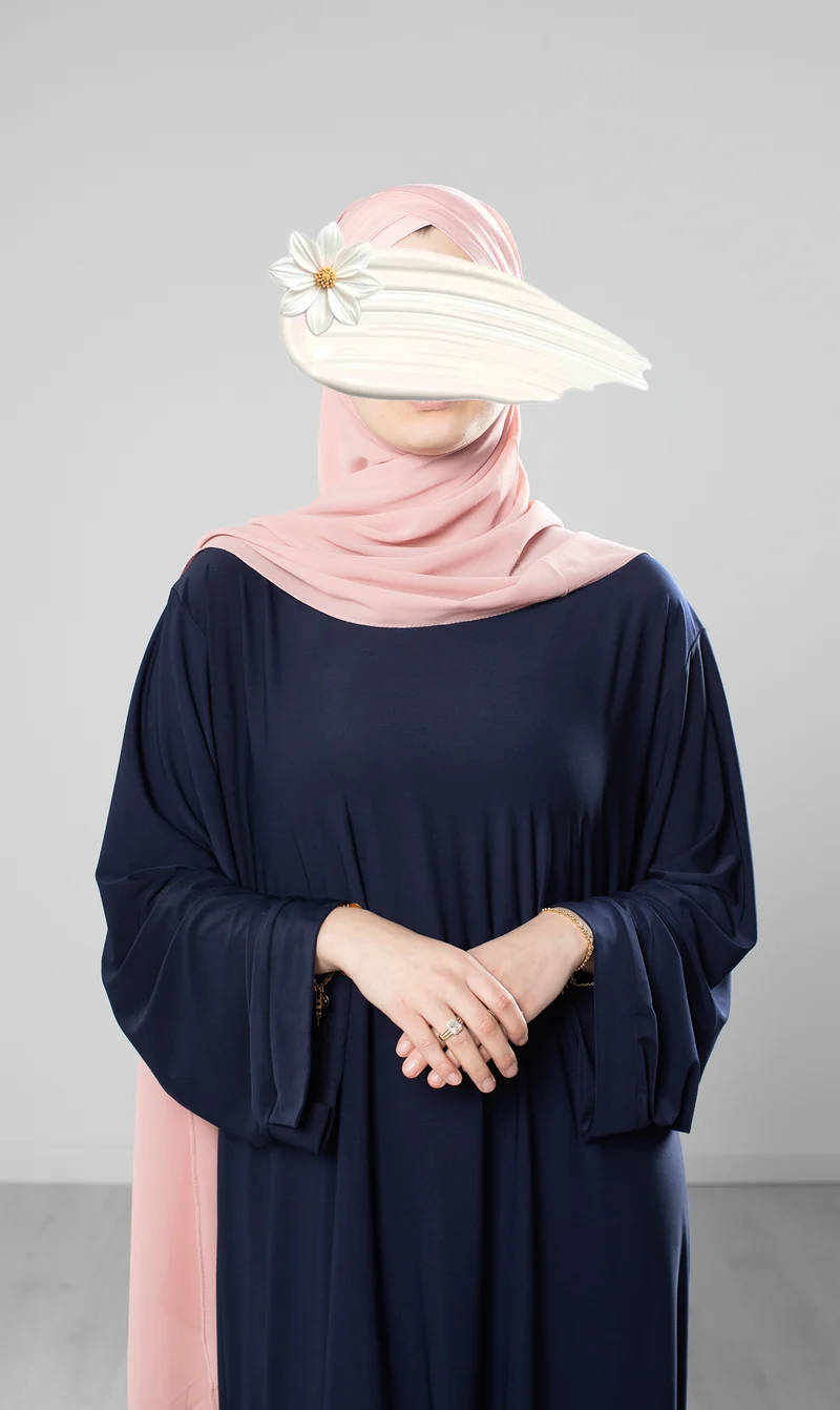 Chiffonschal mit Sofort-Schnittmuster - Rose