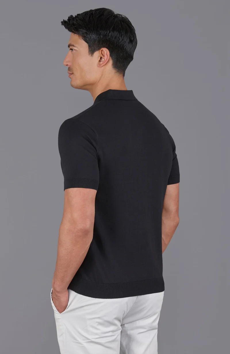 Mens Ultra Fine Cotton Selection Knit Polo Shirt
