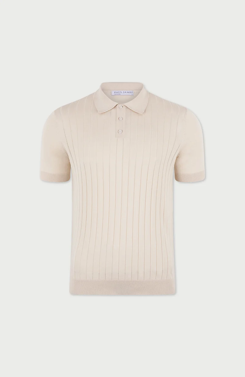 Mens Ultra Fine Cotton Selection Knit Polo Shirt