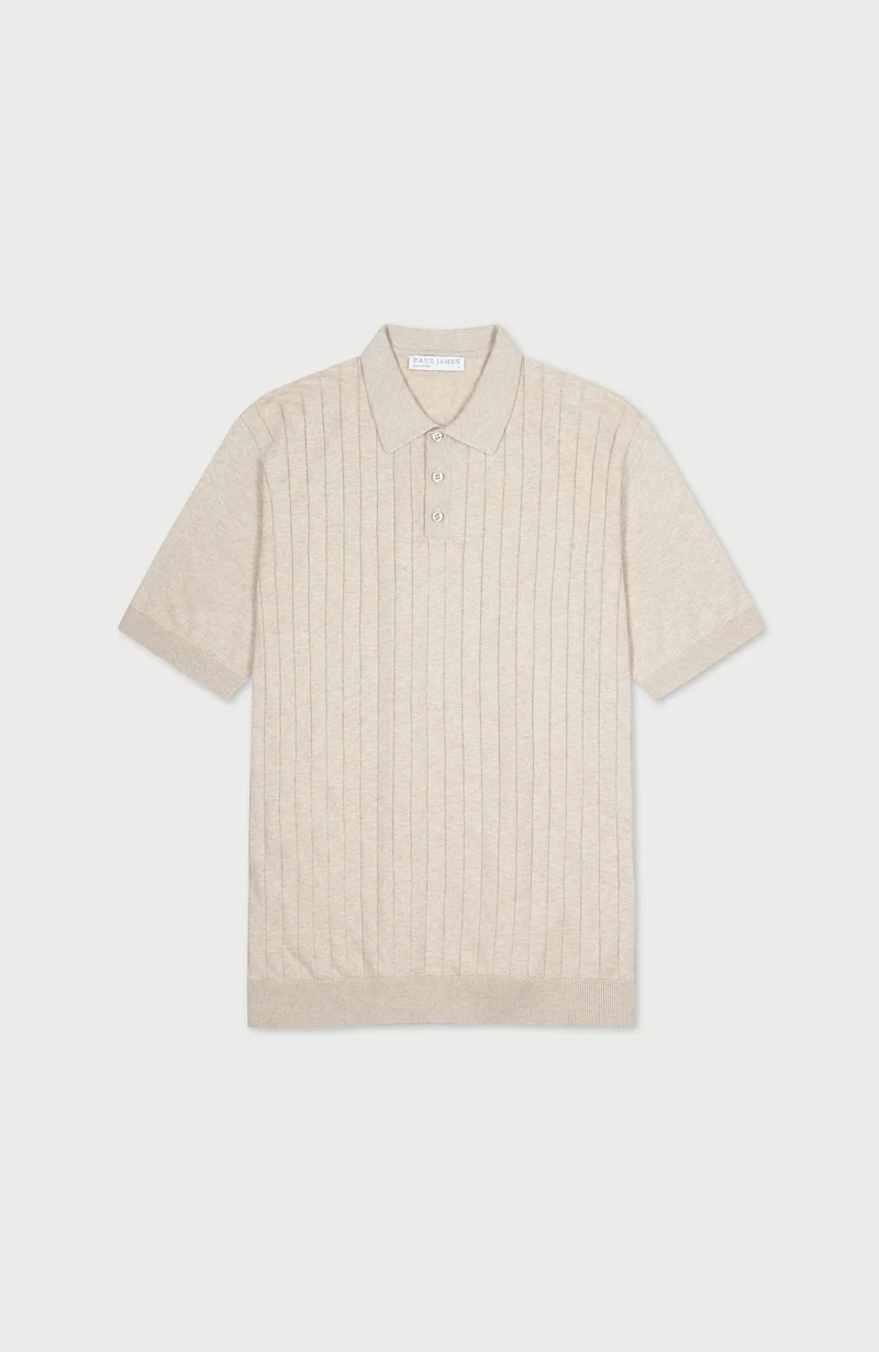 Mens Ultra Fine Cotton Selection Knit Polo Shirt