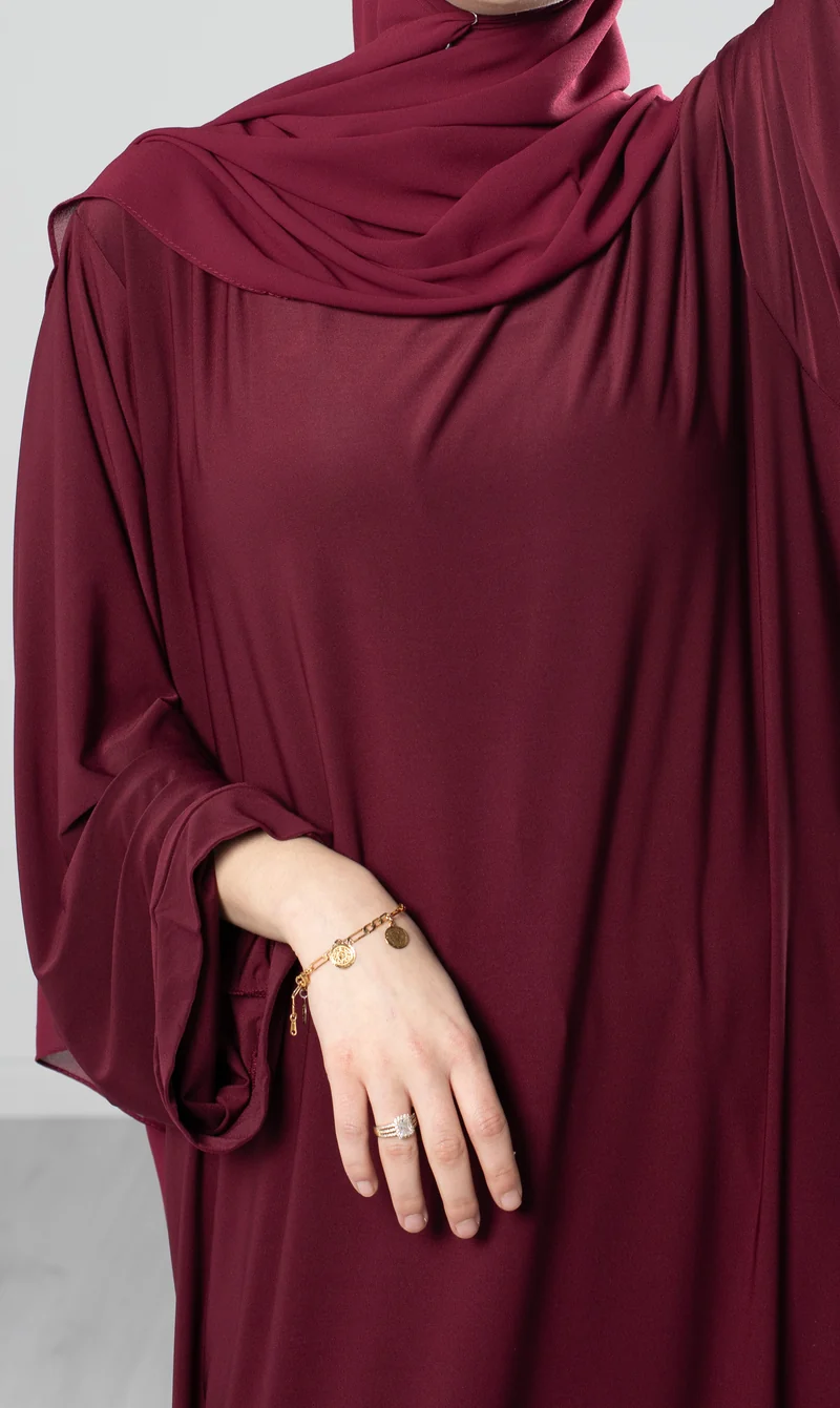 Chiffonschal mit Sofort-Schnittmuster - Bordeaux