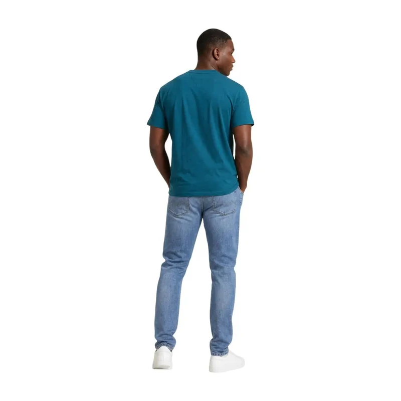 Tommy Hilfiger Grünes Herren-T-Shirt aus Bio-Baumwolle