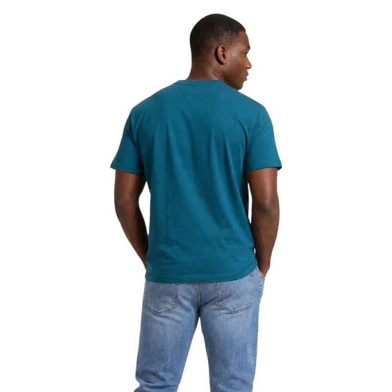 Tommy Hilfiger Grünes Herren-T-Shirt aus Bio-Baumwolle