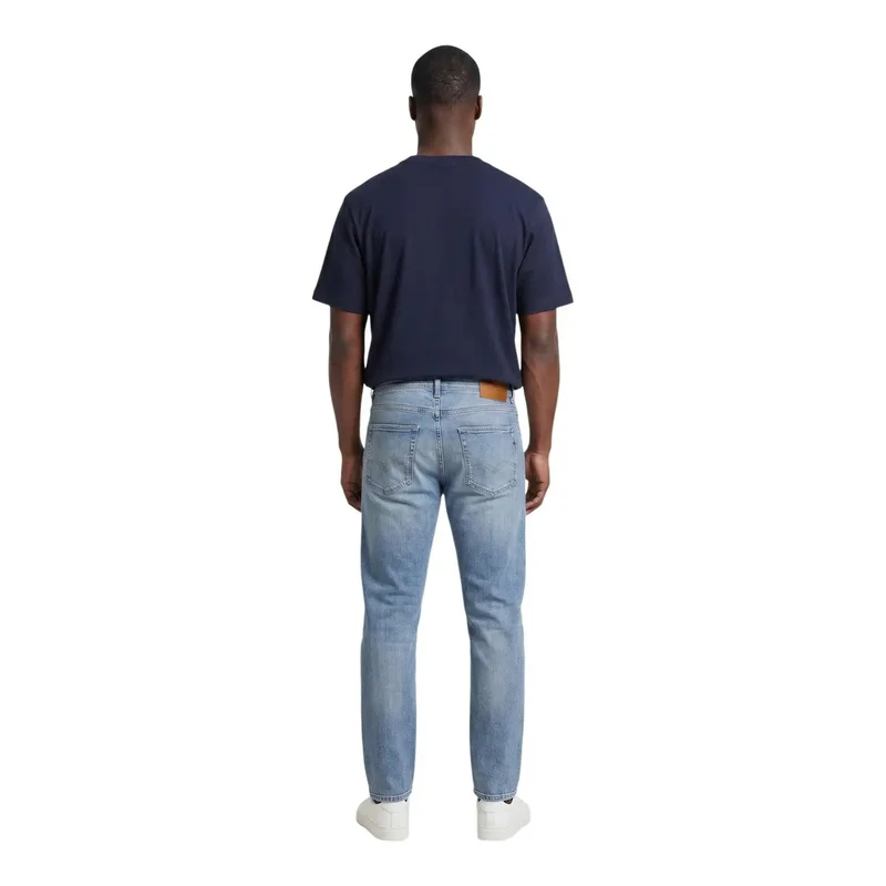 Calvin Klein Herren T-Shirt aus blauer Baumwolle mit Rundhalsausschnitt