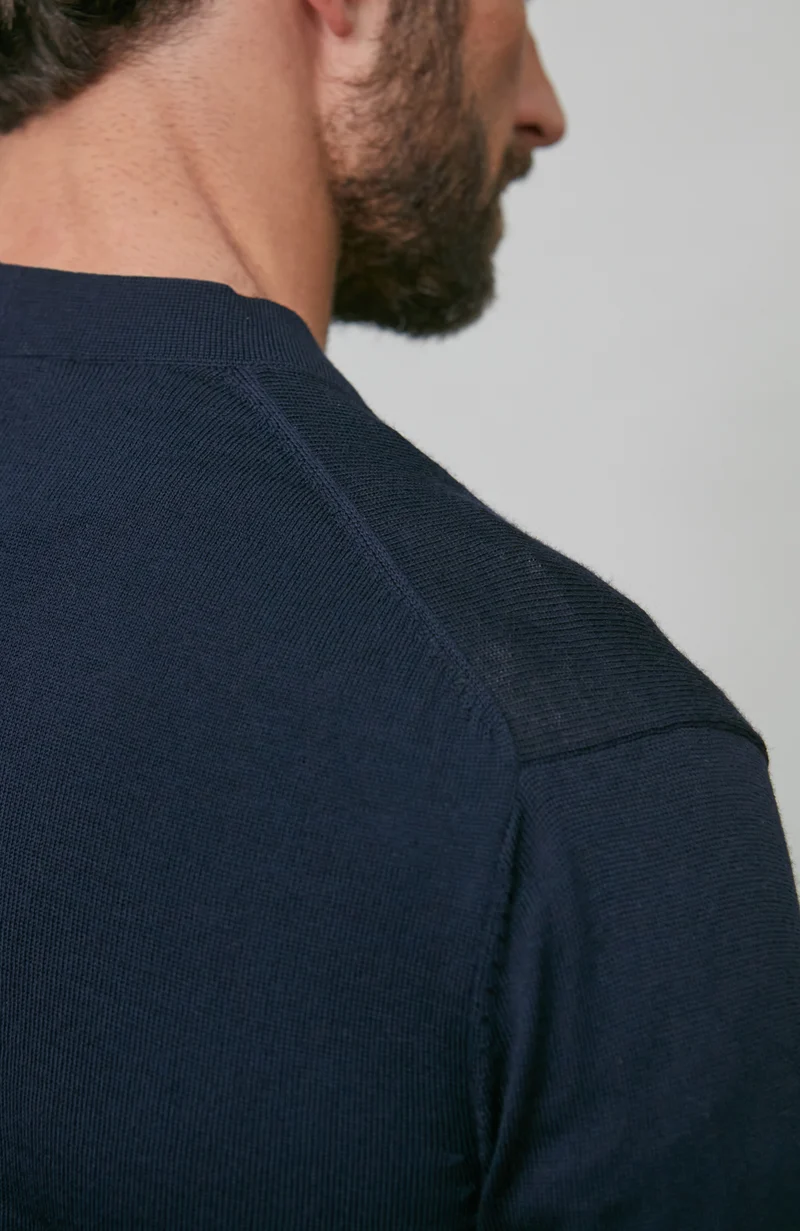 Leichter Herren-Cardigan aus extrafeiner Merinowolle