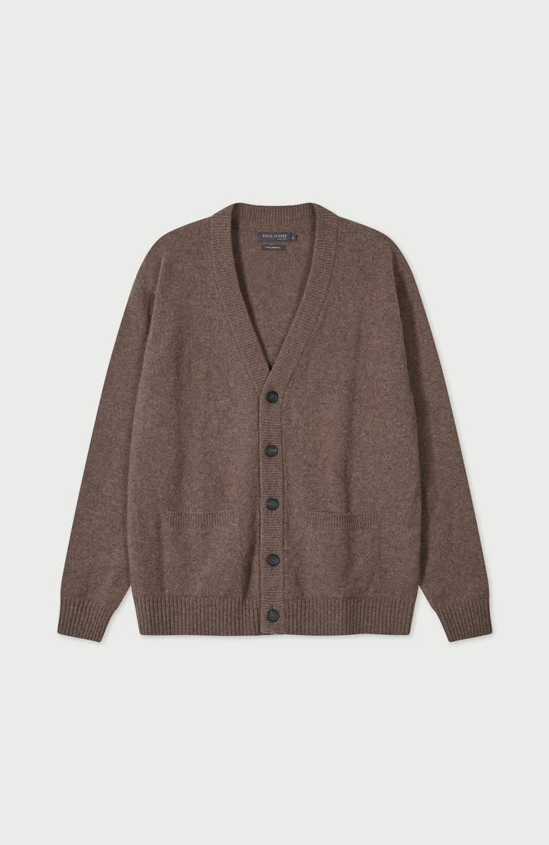 Mens Lambswool Cardigan