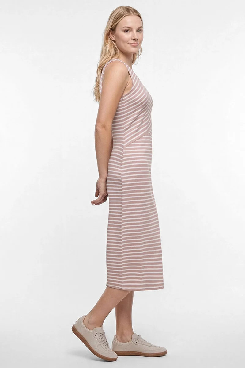 Kami Midi Dress | Stucco Amy Stripe
