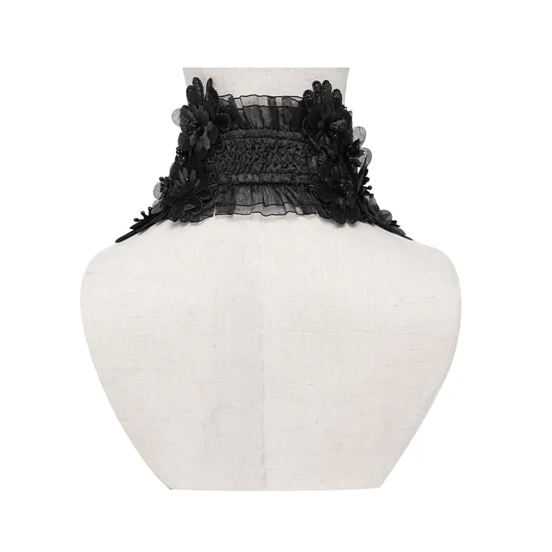 Gothic-Halskette für Damen mit Blumenquasten