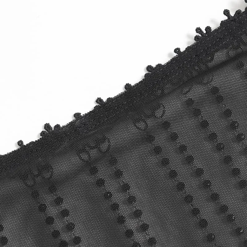 Gothic-Maske für Damen mit Perlenquasten