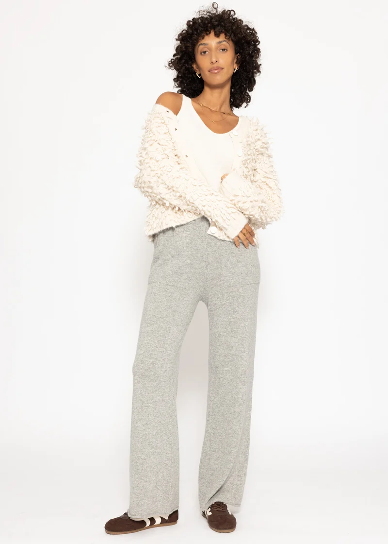 Stricktop mit Kaschmir - offwhite