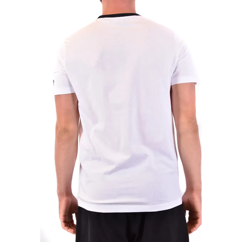 Paul and Shark Herren T-Shirt aus weißer Baumwolle, normale Passform