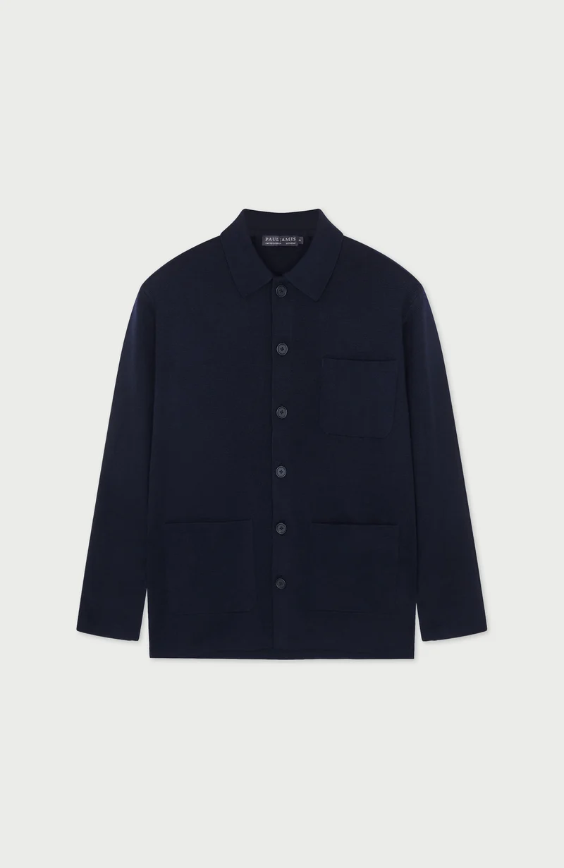 Mens Extra Fine Merino Wool Work Shirt
