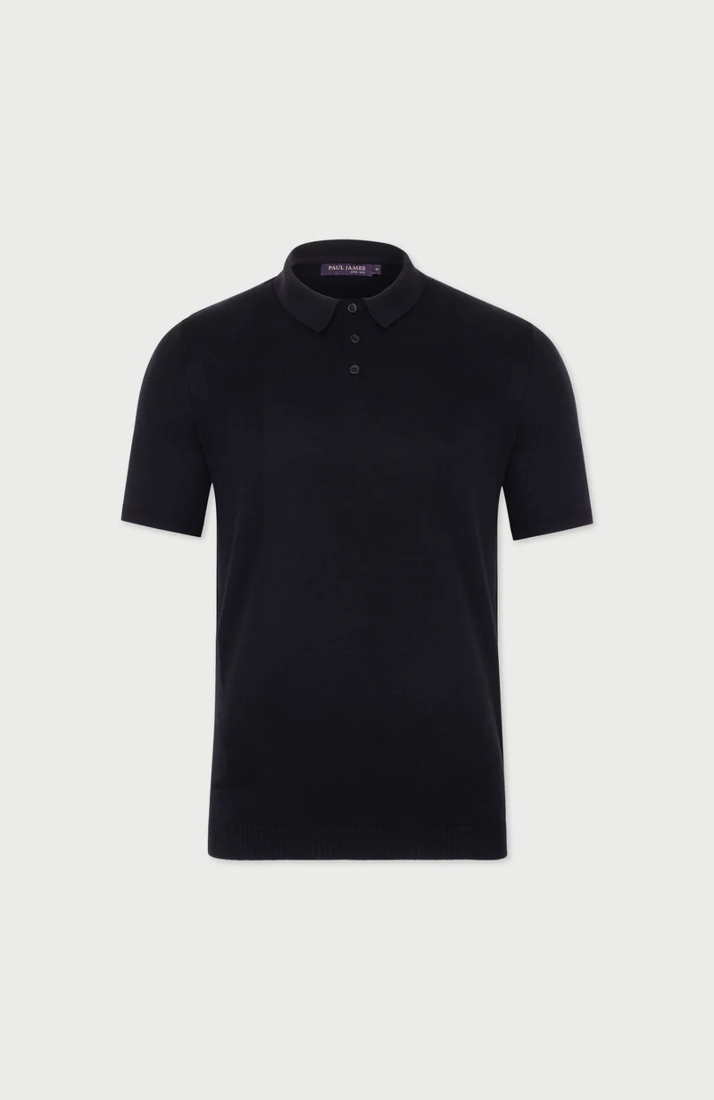 Kurzärmliges Herren-Poloshirt aus 100 % ultrafeiner Baumwolle