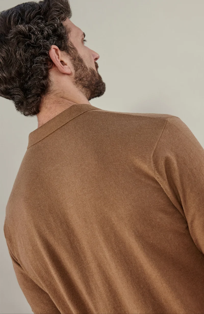Kurzärmliges Herren-Poloshirt aus 100 % ultrafeiner Baumwolle