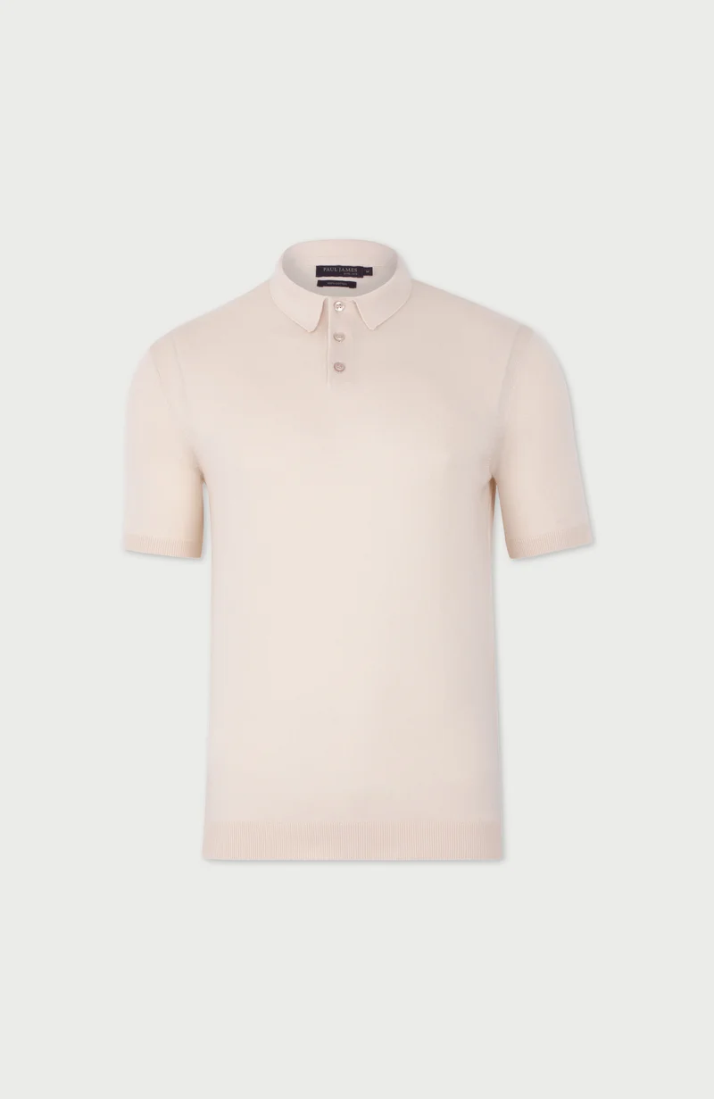 Kurzärmliges Herren-Poloshirt aus 100 % ultrafeiner Baumwolle