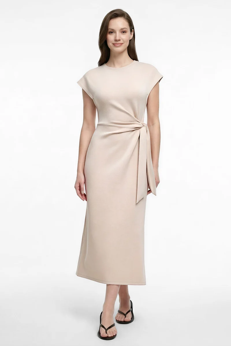 Anita Midi Dress | Plaza Taupe