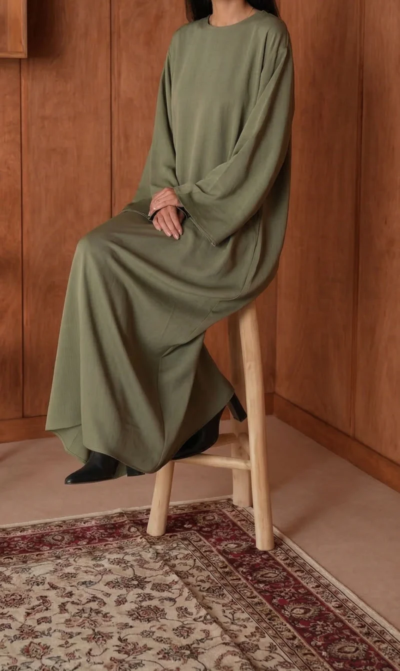 Kimono Abaya Amara - Zartgrün