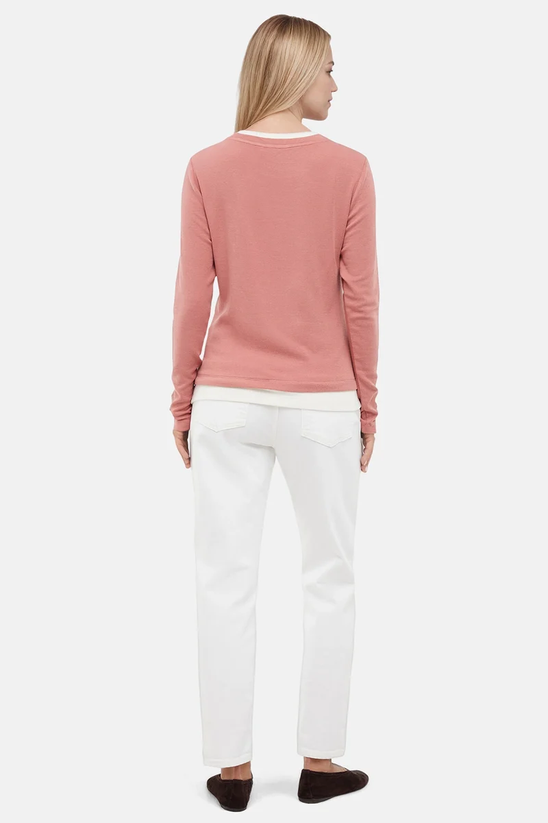 Veronica Layered Long Sleeve Tee | Withered Rose