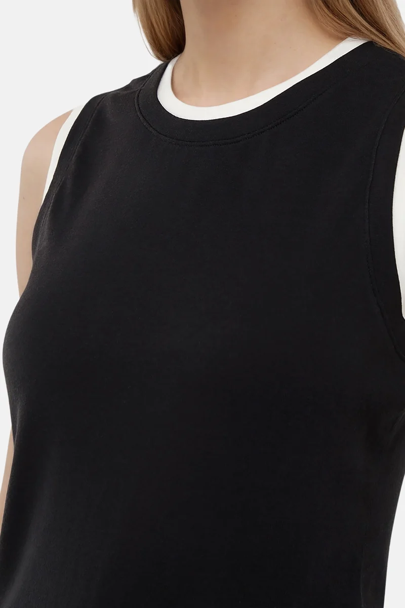 Veronica Layered Tank | Black Beauty