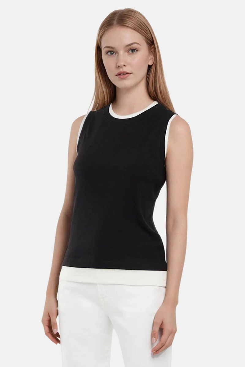 Veronica Layered Tank | Black Beauty
