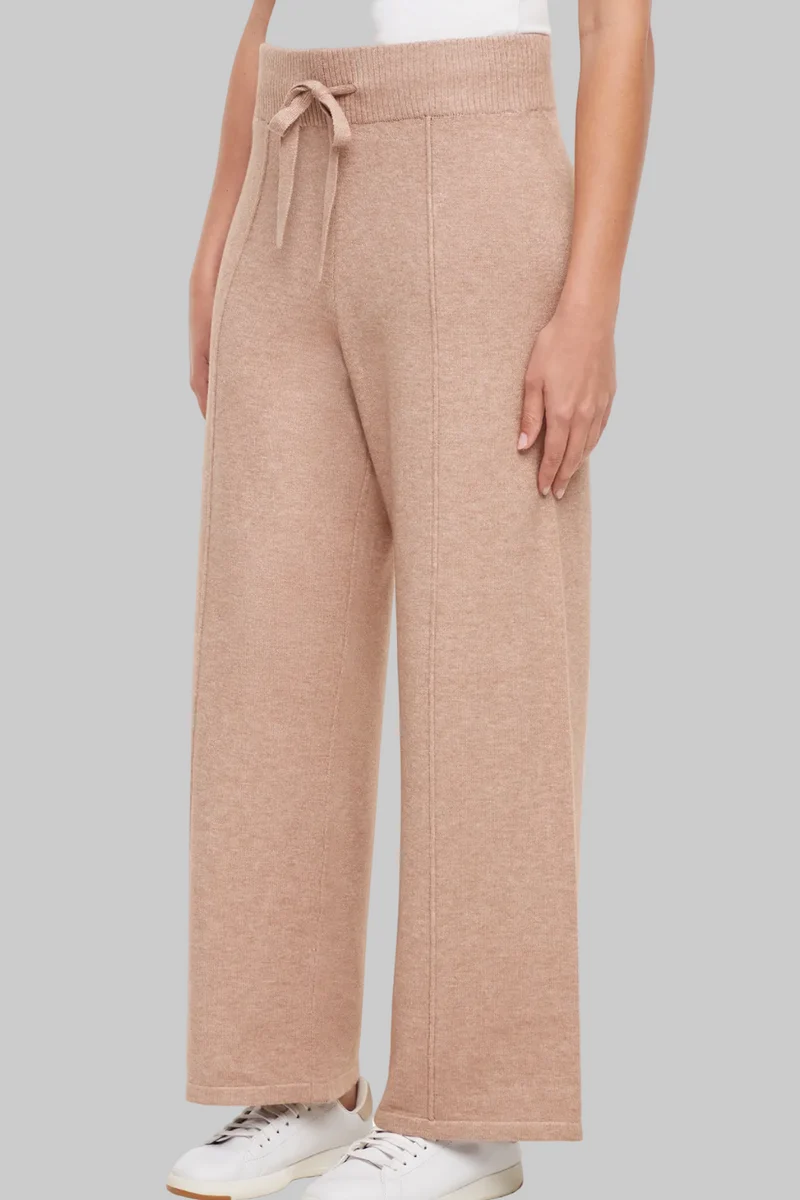 Ally Wide Leg Pant | Heather Warm Taupe