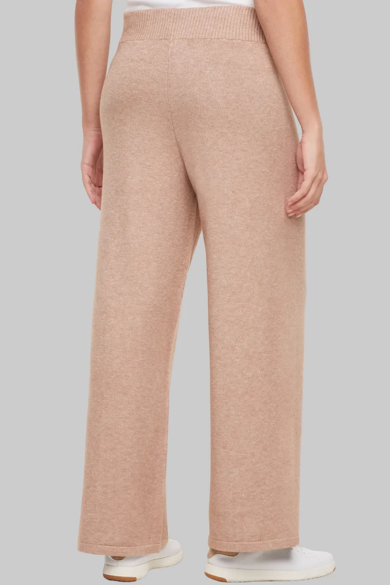 Ally Wide Leg Pant | Heather Warm Taupe