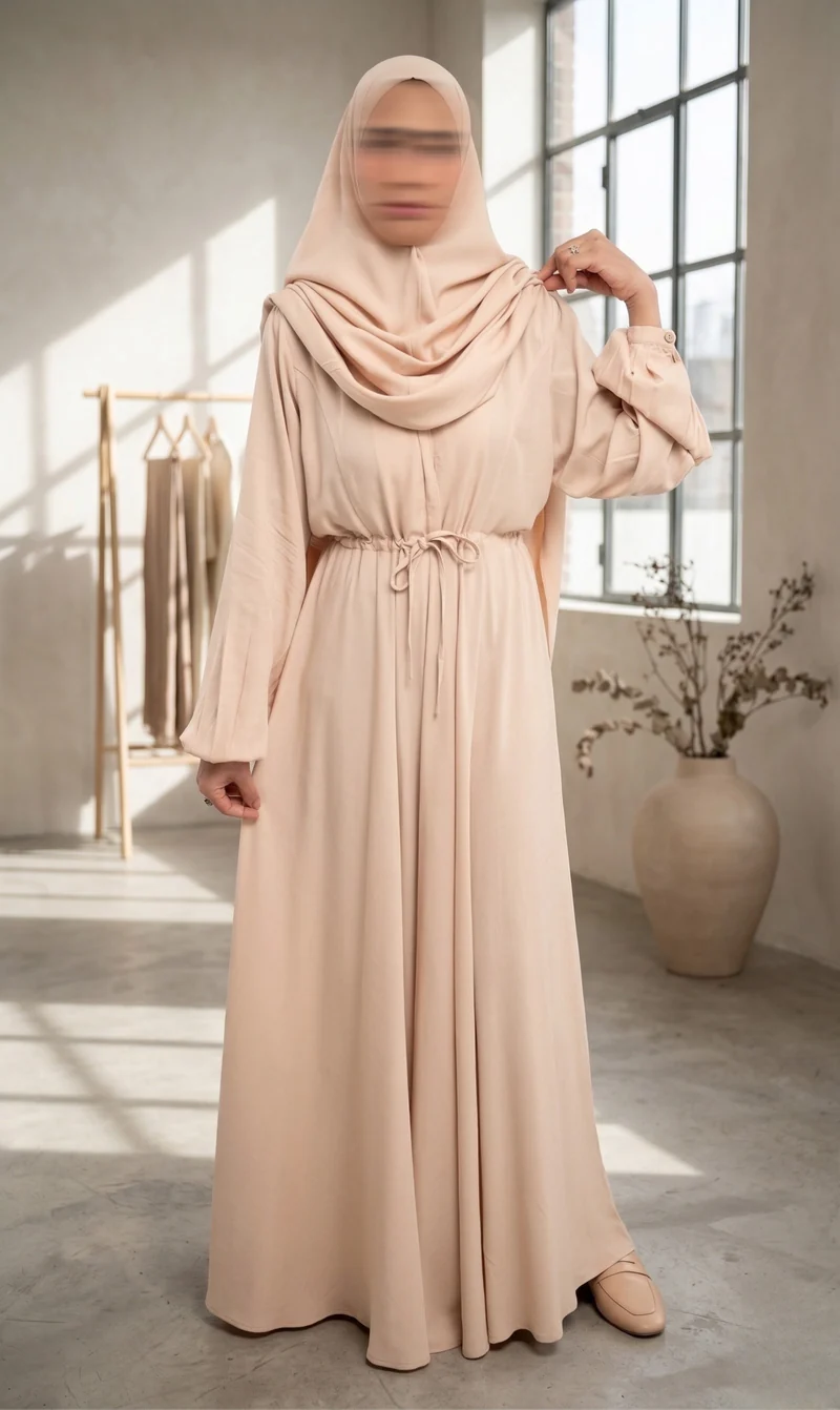 Abaya Maleekah Rayon - Honey