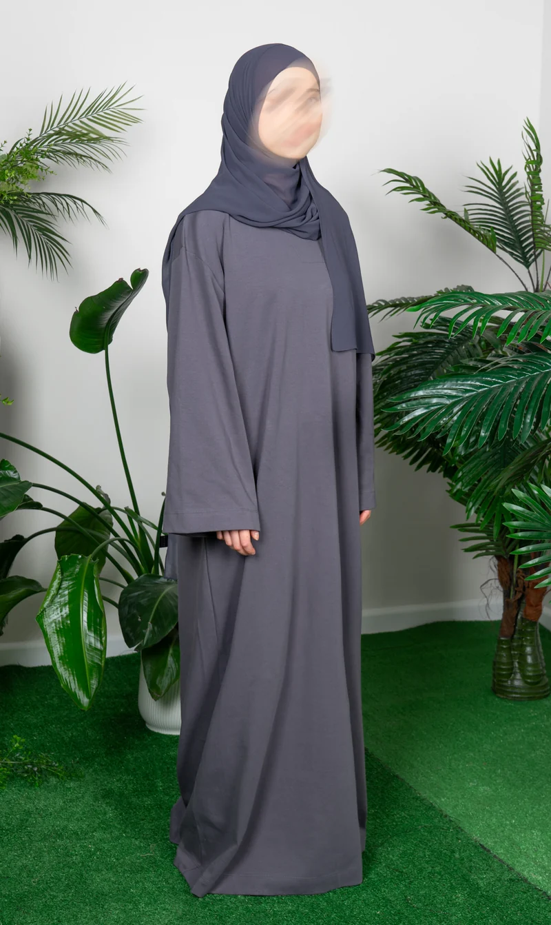 Lässige Baumwoll-Abaya Ma'on