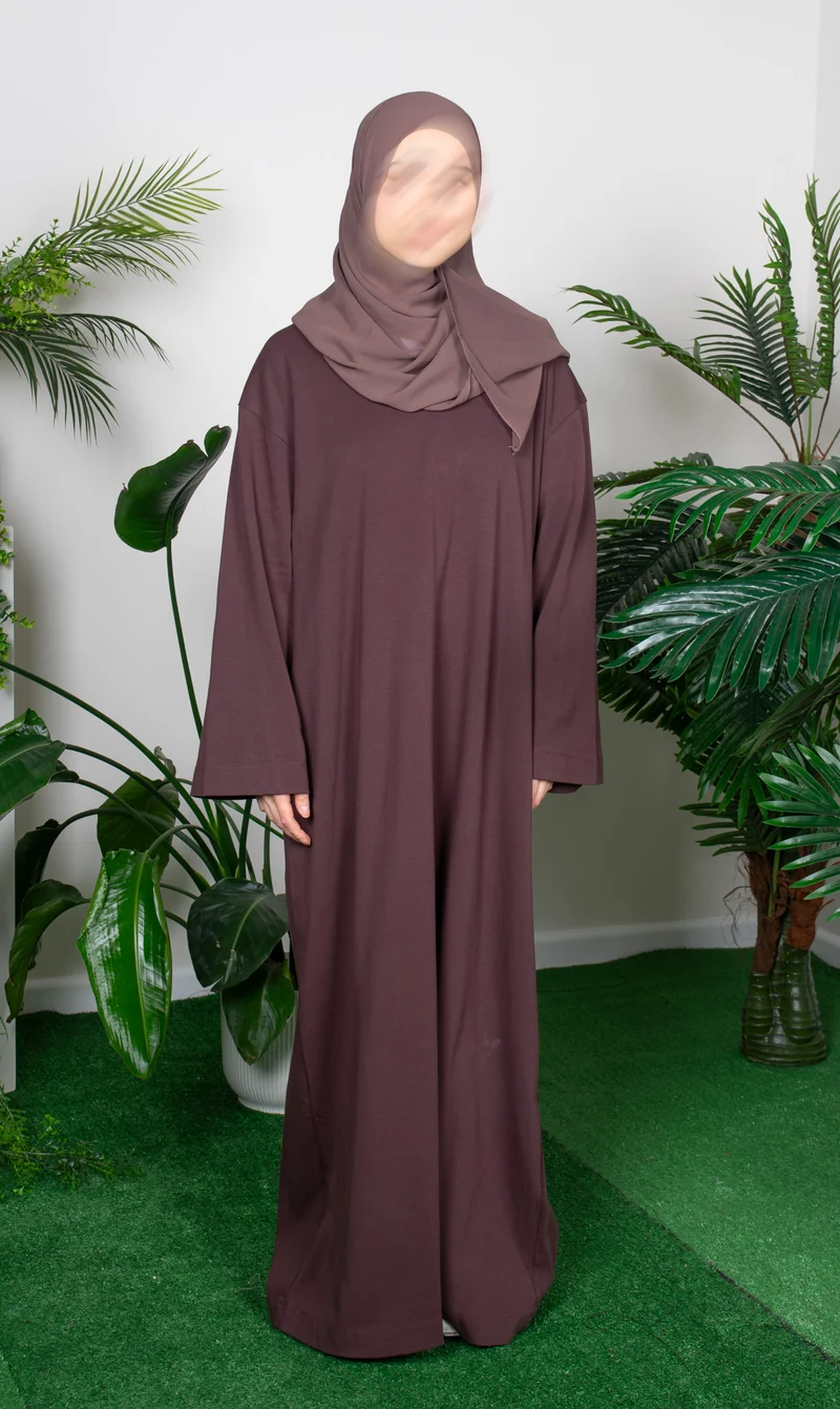 Lässige Baumwoll-Abaya Ma'on