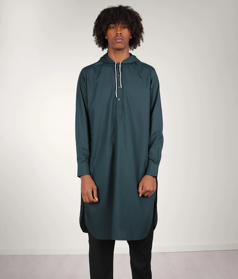 Kapuzenpullover Anouar - Deep Peacock
