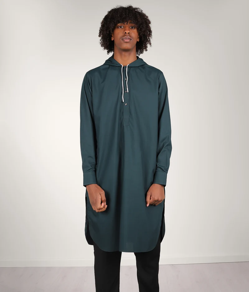 Kapuzenpullover Anouar - Deep Peacock
