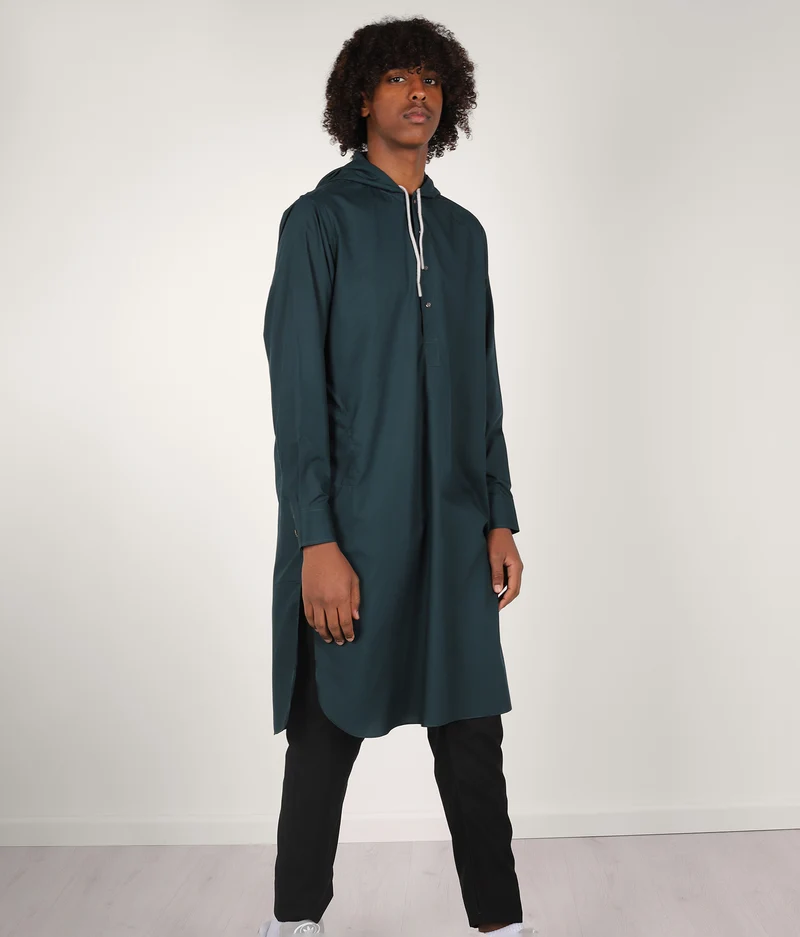 Kapuzenpullover Anouar - Deep Peacock