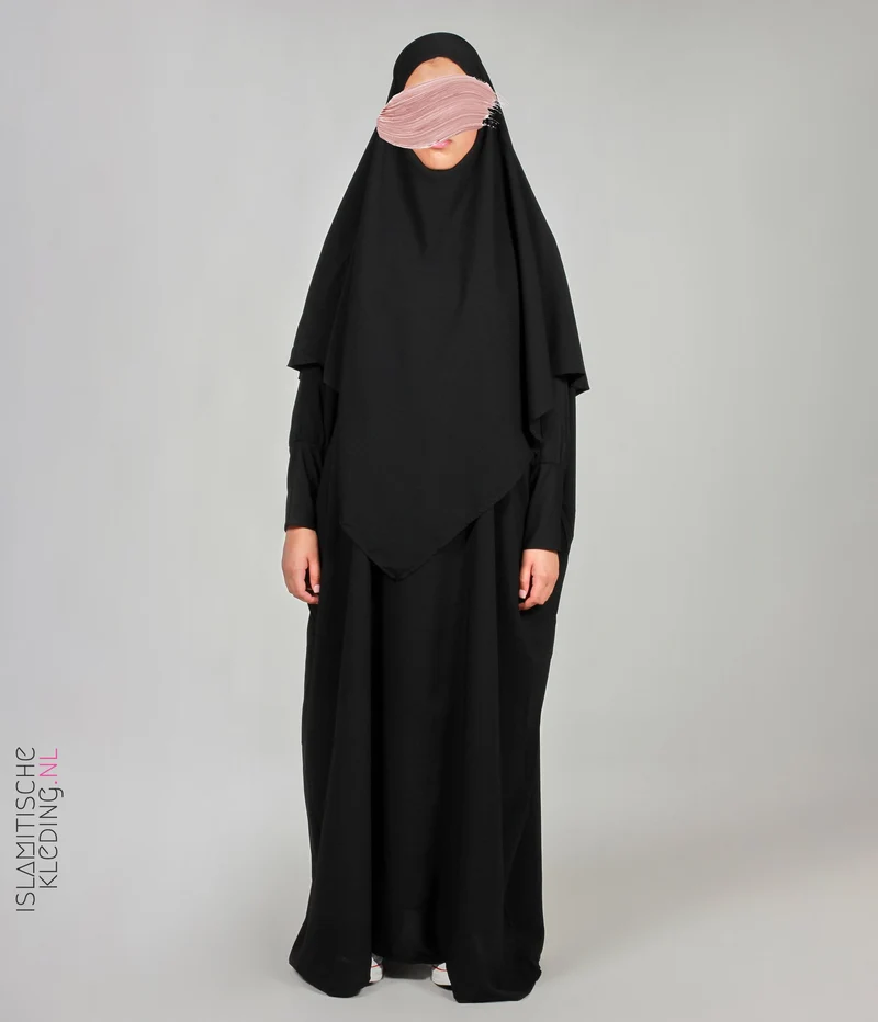 Farasha Abaya Basic - Schwarz