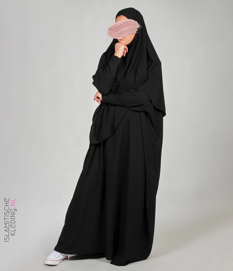 Farasha Abaya Basic - Schwarz