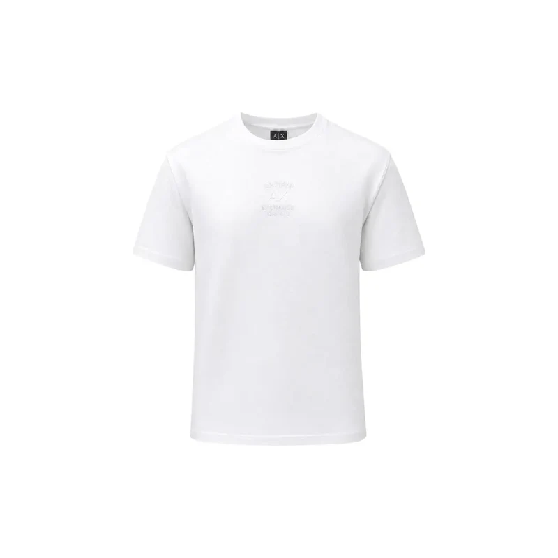 Armani Exchange Weißes Baumwoll-T-Shirt für Herren