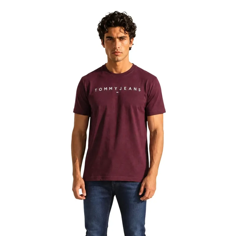 Tommy Hilfiger Grünes Herren-T-Shirt aus Bio-Baumwolle, normale Passform